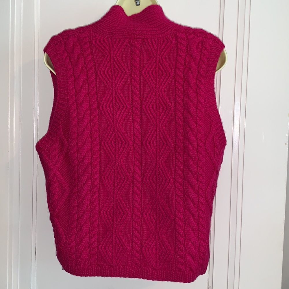 ‎Telluride Clothing Co magenta pink sweater vest - Picture 5 of 7